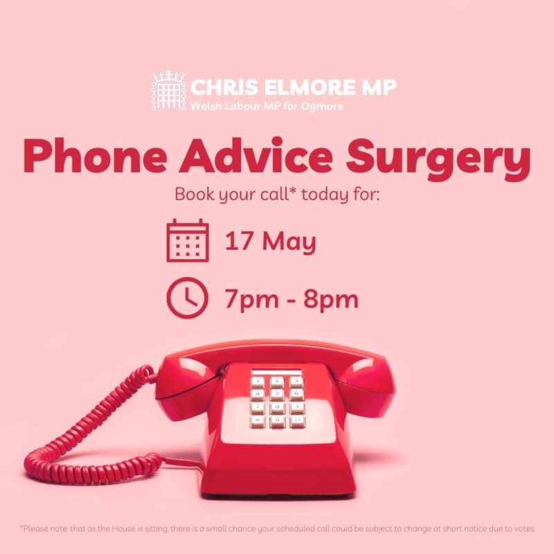 Phone Advice Surgery (17/5/22)