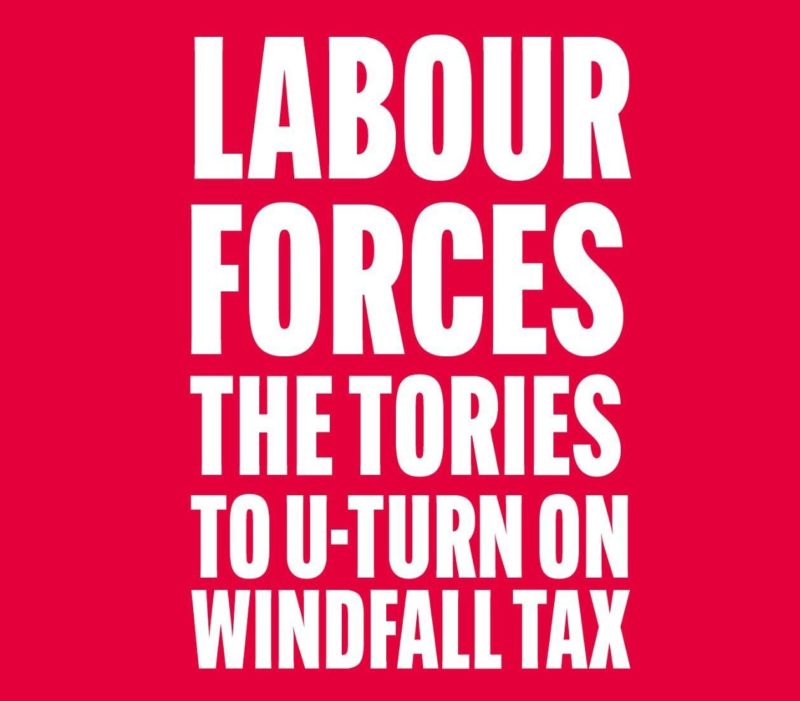 Windfall Tax U-Turn